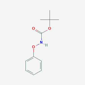 molecular formula C11H15NO3 B3057089 Carbamic acid,phenoxy-, 1,1-dimethylethyl ester (9CI) CAS No. 76570-49-5
