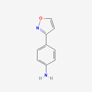 molecular formula C9H8N2O B3057094 4-(isoxazol-3-yl)aniline CAS No. 765912-47-8