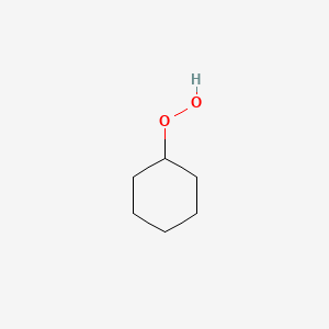 molecular formula C6H12O2 B3057097 Cyclohexyl hydroperoxide CAS No. 766-07-4