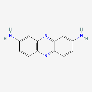 molecular formula C12H10N4 B3057146 2,8-Phenazinediamine CAS No. 7704-40-7