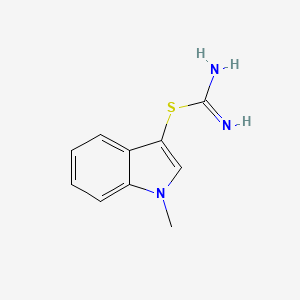 1-Methyl-1H-indol-3-yl carbamimidothioate