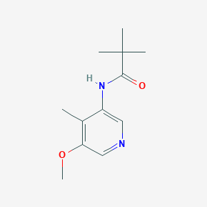 molecular formula C12H18N2O2 B3057237 N-(5-Methoxy-4-methylpyridin-3-yl)pivalamide CAS No. 77903-26-5
