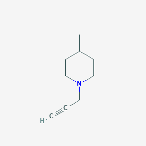 molecular formula C9H15N B3057241 4-methyl-1-(prop-2-yn-1-yl)piperidine CAS No. 77975-78-1