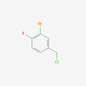 molecular formula C7H5BrClF B3057257 2-Bromo-4-(chloromethyl)-1-fluorobenzene CAS No. 78239-72-2