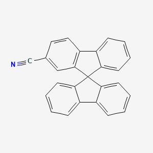 molecular formula C26H15N B3057261 9,9'-Spirobi[fluorene]-2-carbonitrile CAS No. 782504-06-7