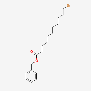 molecular formula C18H27BrO2 B3057262 Bromo-C10-OBn CAS No. 78277-30-2