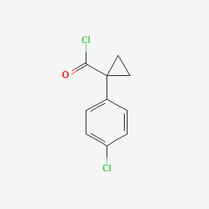 molecular formula C10H8Cl2O B3057288 1-(4-Chlorophenyl)cyclopropane-1-carbonyl chloride CAS No. 78682-33-4