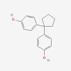 molecular formula C17H18O2 B3057291 4-[1-(4-hydroxyphenyl)cyclopentyl]phenol CAS No. 788-57-8