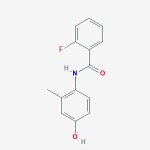 2-fluoro-N-(4-hydroxy-2-methylphenyl)benzamide