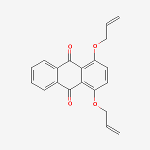 molecular formula C20H16O4 B3057318 1,4-Bis(allyloxy)anthraquinone CAS No. 79207-97-9