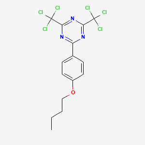 2-(4-Butoxyphenyl)-4,6-bis(trichloromethyl)-1,3,5-triazine