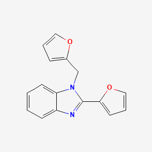 2-Furan-2-yl-1-furan-2-ylmethyl-1H-benzoimidazole