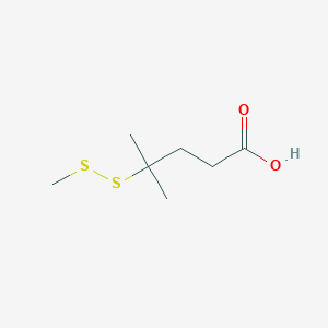 4-Methyl-4-(methyldisulfanyl)pentanoic acid