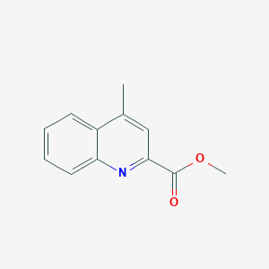 molecular formula C12H11NO2 B3057392 Methyl 4-methylquinoline-2-carboxylate CAS No. 80109-83-7