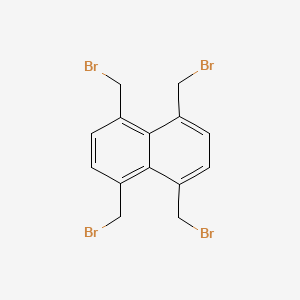 molecular formula C14H12Br4 B3057404 Naphthalene, 1,4,5,8-tetrakis(bromomethyl)- CAS No. 80293-91-0