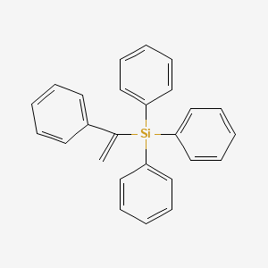 molecular formula C26H22Si B3057416 Silane, triphenyl(1-phenylethenyl)- CAS No. 804-83-1