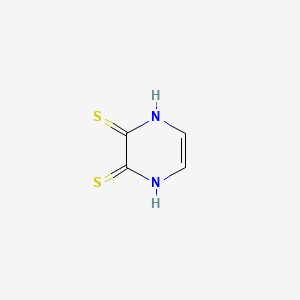molecular formula C4H4N2S2 B3057419 1,4-Dihydropyrazine-2,3-dithione CAS No. 80458-31-7