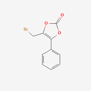 molecular formula C10H7BrO3 B3057443 4-(bromomethyl)-5-phenyl-1,3-dioxol-2-one CAS No. 80715-20-4