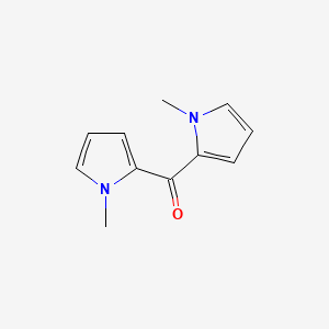molecular formula C11H12N2O B3057455 Methanone, bis(1-methyl-1H-pyrrol-2-yl)- CAS No. 80838-84-2