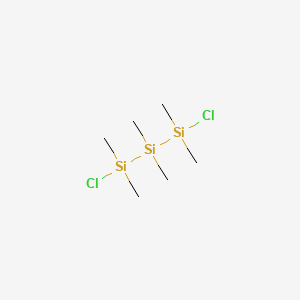 molecular formula C6H18Cl2Si3 B3057474 Trisilane, 1,3-dichloro-1,1,2,2,3,3-hexamethyl- CAS No. 812-36-2