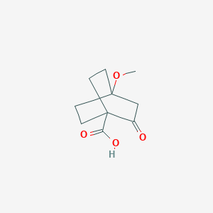 molecular formula C10H14O4 B3057502 4-Methoxy-2-oxobicyclo[2.2.2]octane-1-carboxylic acid CAS No. 81687-89-0