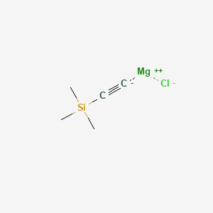 molecular formula C5H9ClMgSi B3057516 Magnesium, chloro[(trimethylsilyl)ethynyl]- CAS No. 81952-80-9