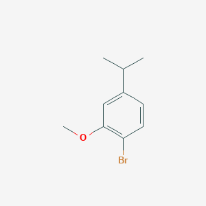 molecular formula C10H13BrO B3057525 Benzene, 1-bromo-2-methoxy-4-(1-methylethyl)- CAS No. 820258-23-9