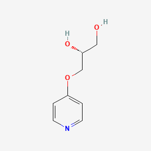 molecular formula C8H11NO3 B3057535 (2R)-3-[(Pyridin-4-yl)oxy]propane-1,2-diol CAS No. 821806-13-7