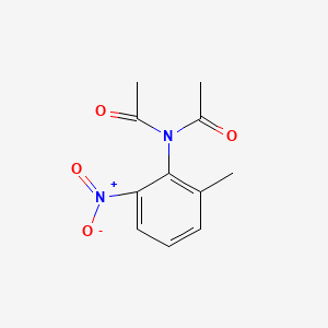 molecular formula C11H12N2O4 B3057543 2-(N-Diacetylamino)-3-nitrotoluene CAS No. 82344-53-4