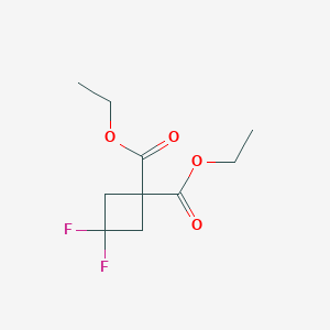 molecular formula C10H14F2O4 B3057584 Diethyl 3,3-difluorocyclobutane-1,1-dicarboxylate CAS No. 827032-79-1