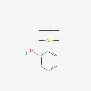 molecular formula C12H20OSi B3057589 2-(TERT-BUTYLDIMETHYLSILYL)PHENOL CAS No. 82772-29-0