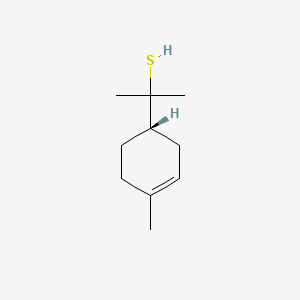 molecular formula C10H18S B3057626 (S)-alpha,alpha,4-Trimethylcyclohex-3-ene-1-methanethiol CAS No. 83150-77-0