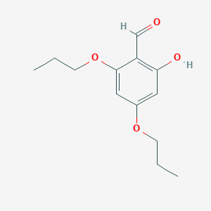 molecular formula C13H18O4 B3057657 2-Hydroxy-4,6-dipropoxybenzaldehyde CAS No. 834885-08-4