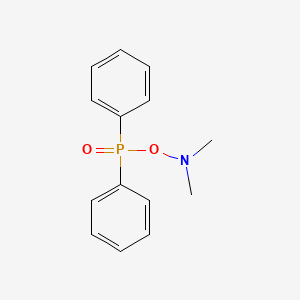 molecular formula C14H16NO2P B3057665 N-diphenylphosphoryloxy-N-methylmethanamine CAS No. 83575-89-7