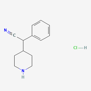 4-Piperidineacetonitrile,a-phenyl-, hydrochloride (1:1)