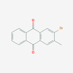 molecular formula C15H9BrO2 B3057690 2-Bromo-3-methylanthracene-9,10-dione CAS No. 84-44-6