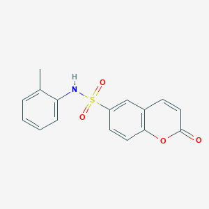 2-oxo-N-(o-tolyl)-2H-chromene-6-sulfonamide