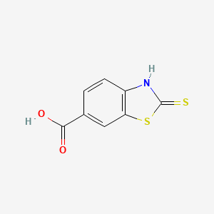 2-Mercapto-benzothiazole-6-carboxylic acid