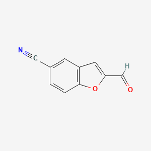 B3057698 2-Formylbenzofuran-5-carbonitrile CAS No. 84102-82-9