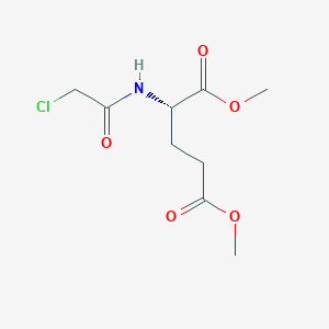 molecular formula C9H14ClNO5 B3057718 Dimethyl N-(chloroacetyl)-L-glutamate CAS No. 84453-20-3