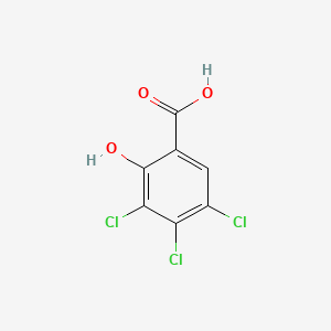 molecular formula C7H3Cl3O3 B3057724 3,4,5-trichloro-2-hydroxybenzoic acid CAS No. 84501-65-5