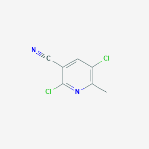 molecular formula C7H4Cl2N2 B3057745 2,5-dichloro-6-methylnicotinonitrile CAS No. 84703-17-3