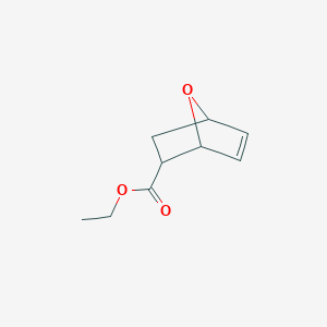 molecular formula C9H12O3 B3057750 Ethyl 7-oxabicyclo[2.2.1]hept-5-ene-2-carboxylate CAS No. 84752-03-4