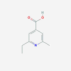 molecular formula C9H11NO2 B3057766 2-Ethyl-6-methylisonicotinic acid CAS No. 849226-46-6