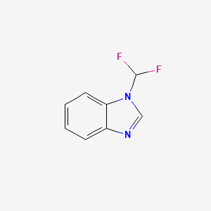 molecular formula C8H6F2N2 B3057769 1-(Difluoromethyl)-1H-benzo[d]imidazole CAS No. 84941-15-1