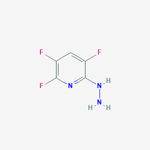 molecular formula C5H4F3N3 B3057788 (3,5,6-Trifluoro-2-pyridyl)hydrazine CAS No. 851179-05-0