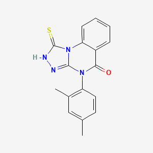 4-(2,4-dimethylphenyl)-1-mercapto[1,2,4]triazolo[4,3-a]quinazolin-5(4H)-one