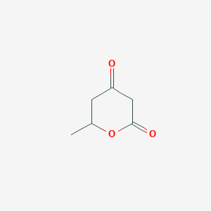 molecular formula C6H8O3 B3057865 6-Methyloxane-2,4-dione CAS No. 85825-79-2