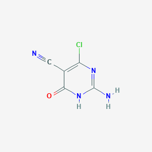 2-Amino-4-chloro-6-oxo-1,6-dihydropyrimidine-5-carbonitrile