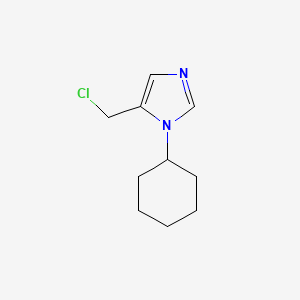 molecular formula C10H15ClN2 B3057867 5-(Chloromethyl)-1-cyclohexyl-1H-imidazole CAS No. 858416-08-7